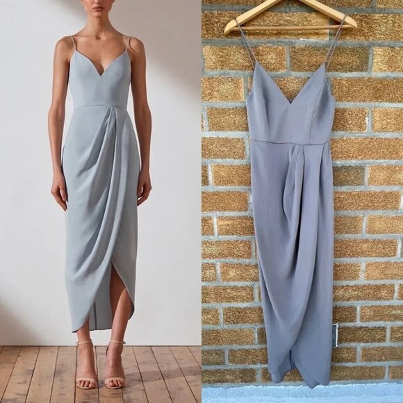 Shona Joy Core Cocktail Dress - Grey size 2 - Picture 2 of 16